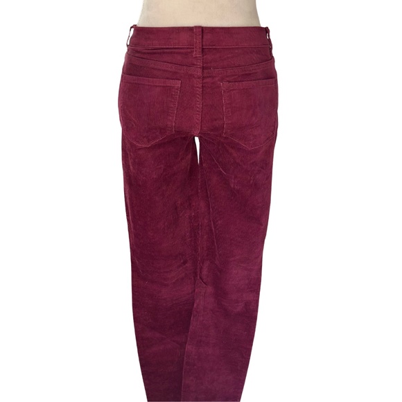 Banana Republic Skinny Corduroy Pants Burgundy Sz 2 (Fits 4) Fall Chic Preppy - Picture 5 of 11